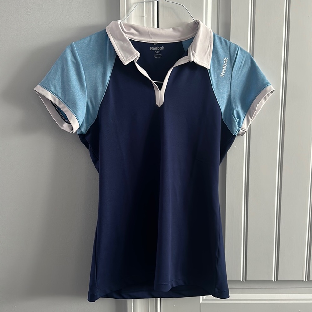Reebok, dry fit collar tee